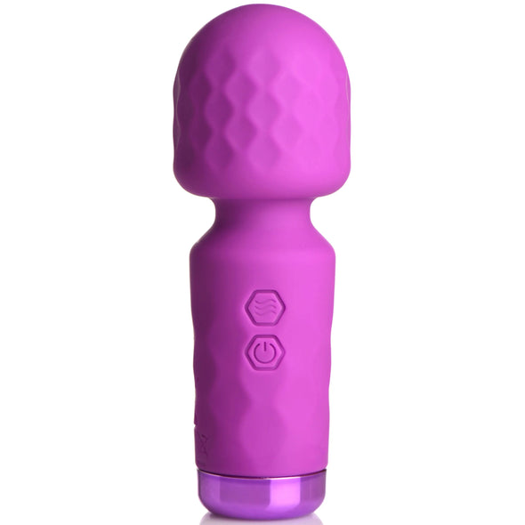 10x Mini Silicone Wand - Purple-Vibrators-XR Brands Bang-Andy's Adult World