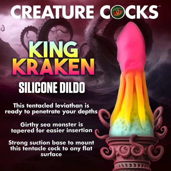 King Kraken Silicone Dildo-Dildos & Dongs-XR Brands Creature Cocks-Andy's Adult World