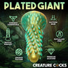 Stegosaurus Spiky Reptile Silicone Dildo - Green-Dildos & Dongs-XR Brands Creature Cocks-Andy's Adult World