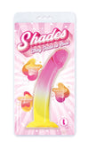 Shades, 8.25" Smoothie Jelly Tpr Gradient Dong - Pink and Yellow-Dildos & Dongs-Icon Brands-Andy's Adult World