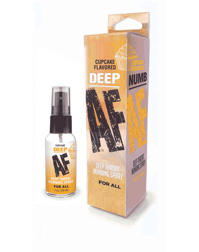 Deep Af Throat Numbing Spray 1 Oz - Cupcake-Lubricants Creams & Glides-Little Genie-Andy's Adult World