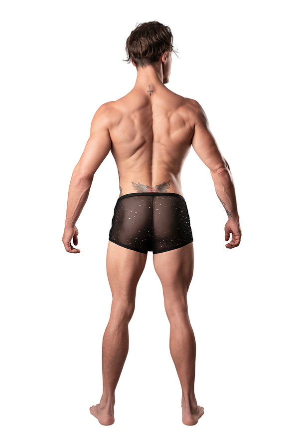 Show Stopper - Mini Short - Medium - Black-Lingerie & Sexy Apparel-Male Power-Andy's Adult World