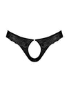 Sassy Lace - Open Ring Thong - Large/x-Large - Black-Lingerie & Sexy Apparel-Male Power-Andy's Adult World