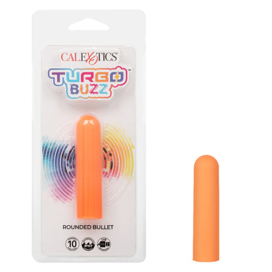 Turbo Buzz Rounded Bullet - Orange-Vibrators-CalExotics-Andy's Adult World