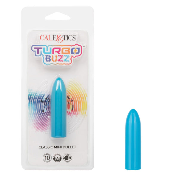 Turbo Buzz Classic Mini Bullet - Blue-Vibrators-CalExotics-Andy's Adult World
