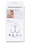 Saffron Collar With Nipple Clamps - Black/red-Bondage & Fetish Toys-Sportsheets-Andy's Adult World