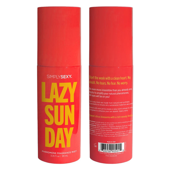 Lazy Sunday - Pheromone Fragrance Mists 3.35 Oz-Lubricants Creams & Glides-Classic Brands-Andy's Adult World