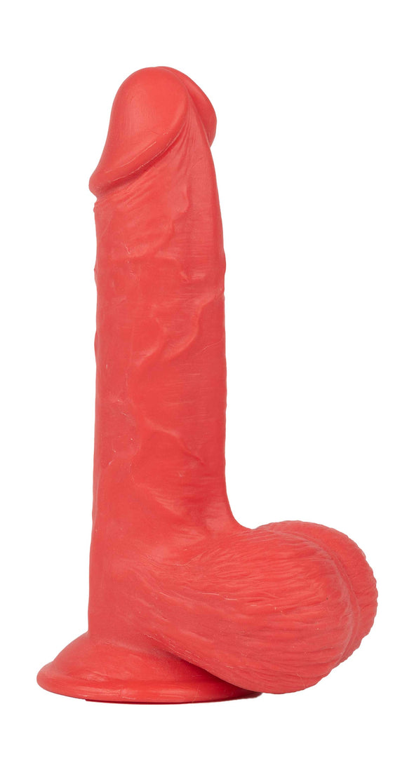 Get Lucky Ms. Ruby 7.5 Inch Dildo - Red-Dildos & Dongs-Voodoo Toys-Andy's Adult World