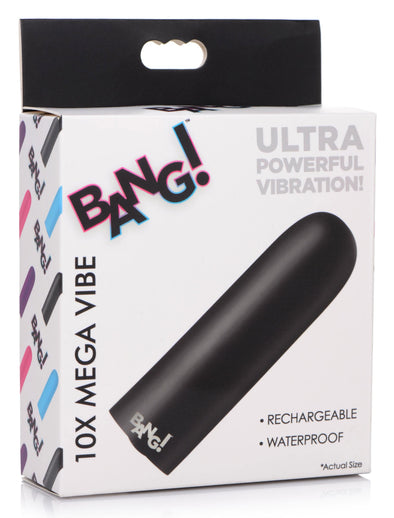 10x Mega Vibrator - Black-Vibrators-XR Brands Bang-Andy's Adult World