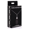 10x Vibrating Silicone Teardrop Necklace - Black-Vibrators-XR Brands Charmed-Andy's Adult World