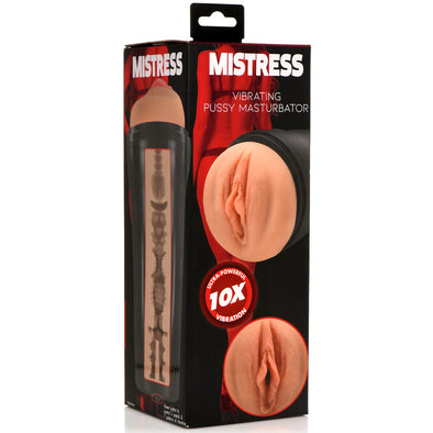 Mistress Vibrating Pussy Masturbator - Medium-Masturbation Aids for Males-Curve Toys-Andy's Adult World
