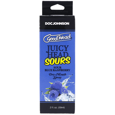 Goodhead - Juicy Head - Dry Mouth Spray - Sour Blue Raspberry - 2 Oz-Lubricants Creams & Glides-Doc Johnson-Andy's Adult World