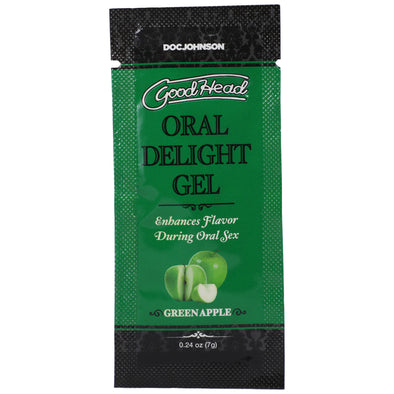 Goodhead - Oral Delight Gel - Green Apple - 0.24 Oz-Lubricants Creams & Glides-Doc Johnson-Andy's Adult World