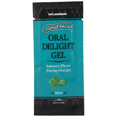 Goodhead - Oral Delight Gel - Mint - 0.24 Oz-Lubricants Creams & Glides-Doc Johnson-Andy's Adult World