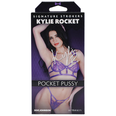 Signature Strokers - Kylie Rocket - Ultraskyn Pocket Pussy - Vanilla-Masturbation Aids for Males-Doc Johnson-Andy's Adult World