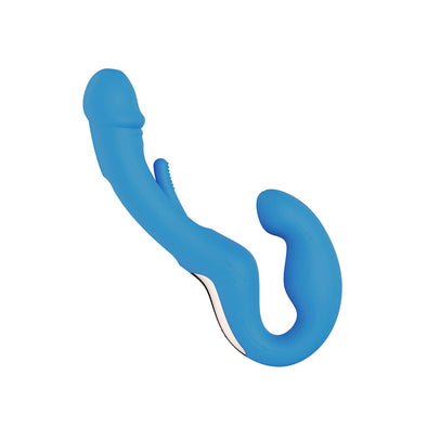 Harmony Duo App-Controlled Strapless Strap-on - Blue-Vibrators-Honey Play Box-Andy's Adult World
