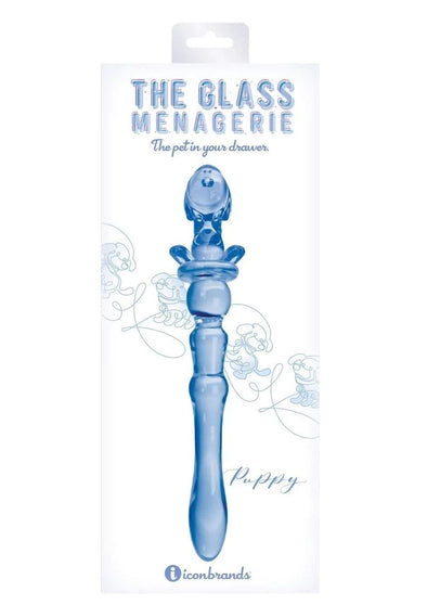 Glass Menagerie - Puppy Dildo - Blue-Eco-Friendly-Icon Brands-Andy's Adult World