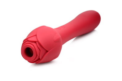Bloomgasm - Sweet Heart Rose 5x Suction Rose and 10x Vibrator - Pink-Vibrators-XR Brands inmi-Andy's Adult World