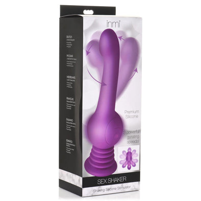 Sex Shaker Shaking Silicone Stimulator - Purple-Vibrators-XR Brands inmi-Andy's Adult World