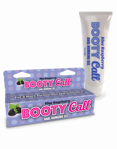 Booty Call - Anal Numbing Gel 1.5 Oz - Blue Raspberry-Lubricants Creams & Glides-Little Genie-Andy's Adult World