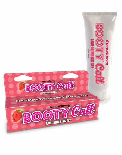 Booty Call - Anal Numbing Gel 1.5 Oz - Strawberry-Lubricants Creams & Glides-Little Genie-Andy's Adult World