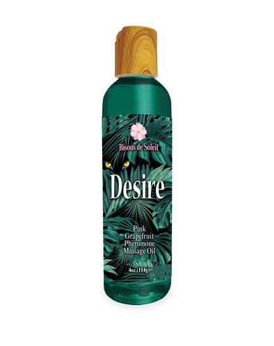 Desire Pheromone Massage Oil 4 Oz - Pink Grapefruit-Lubricants Creams & Glides-Little Genie-Andy's Adult World