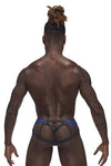 Sexagon Strappy Ring Jock - Small-medium - Royal-Lingerie & Sexy Apparel-Male Power-Andy's Adult World