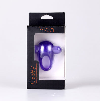 Casey Vibrating Erection Enhancer Ring - Purple-Couples Toys-Maia Toys-Andy's Adult World