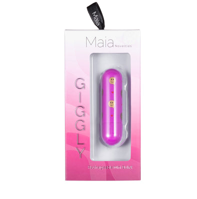 Giggly Super Charged Mini Bullet - Pink-Vibrators-Maia Toys-Andy's Adult World