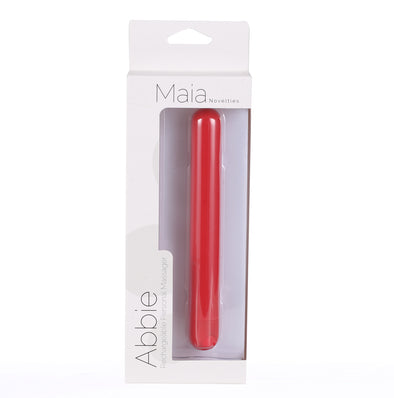 Abbie X-Long Super Charged Bullet - Red-Vibrators-Maia Toys-Andy's Adult World