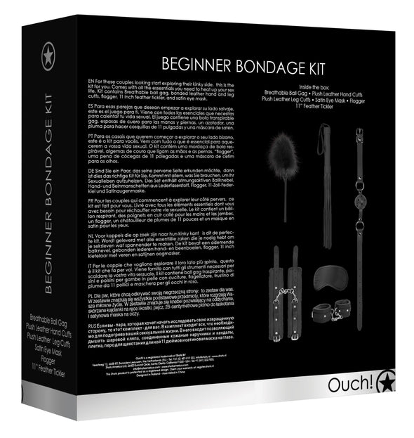 Beginners Bondage Kit - Black-Bondage & Fetish Toys-Shots Ouch!-Andy's Adult World