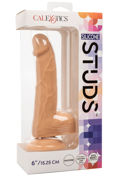 Silicone Stud 6 Inch - Ivory-Dildos & Dongs-CalExotics-Andy's Adult World