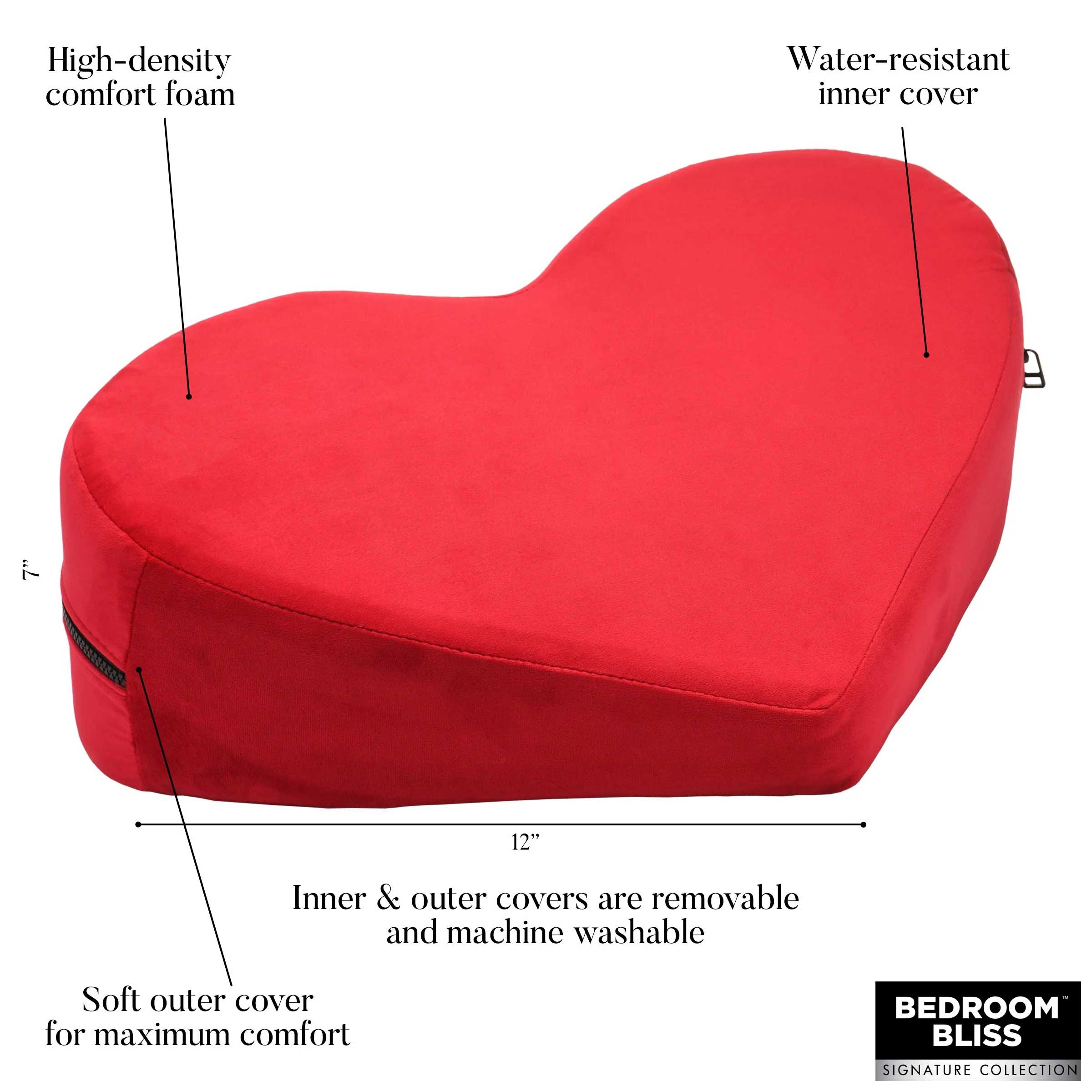 Love Pillow Heart Pillow - Red-Bedroom Play Gear-XR Bedroom Bliss-Andy's Adult World