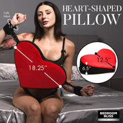 Bondage Love Pillow - Black/red-Bedroom Play Gear-XR Bedroom Bliss-Andy's Adult World