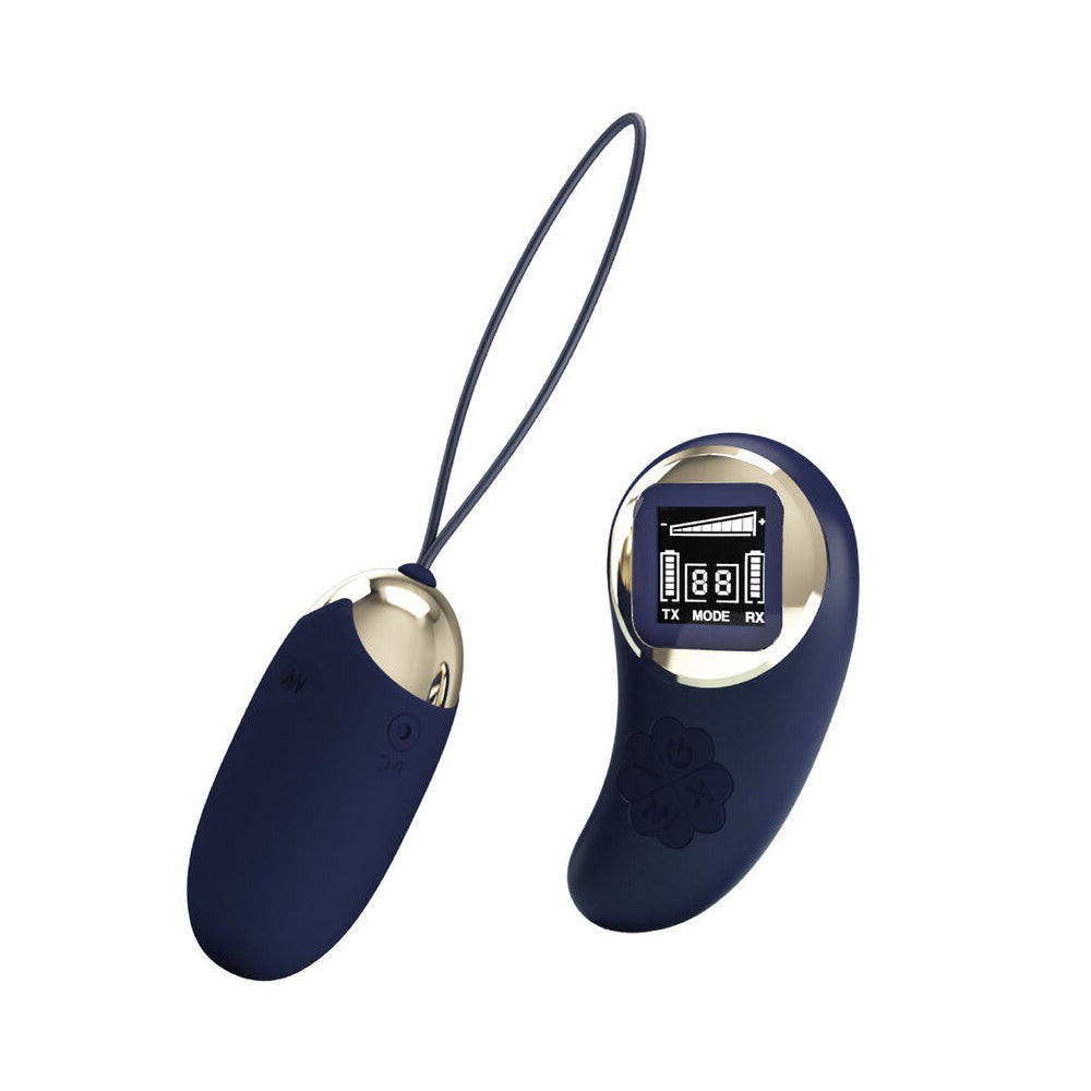 Mina Vibrating Remote Control Egg - Blue-Vibrators-Pretty Love-Andy's Adult World