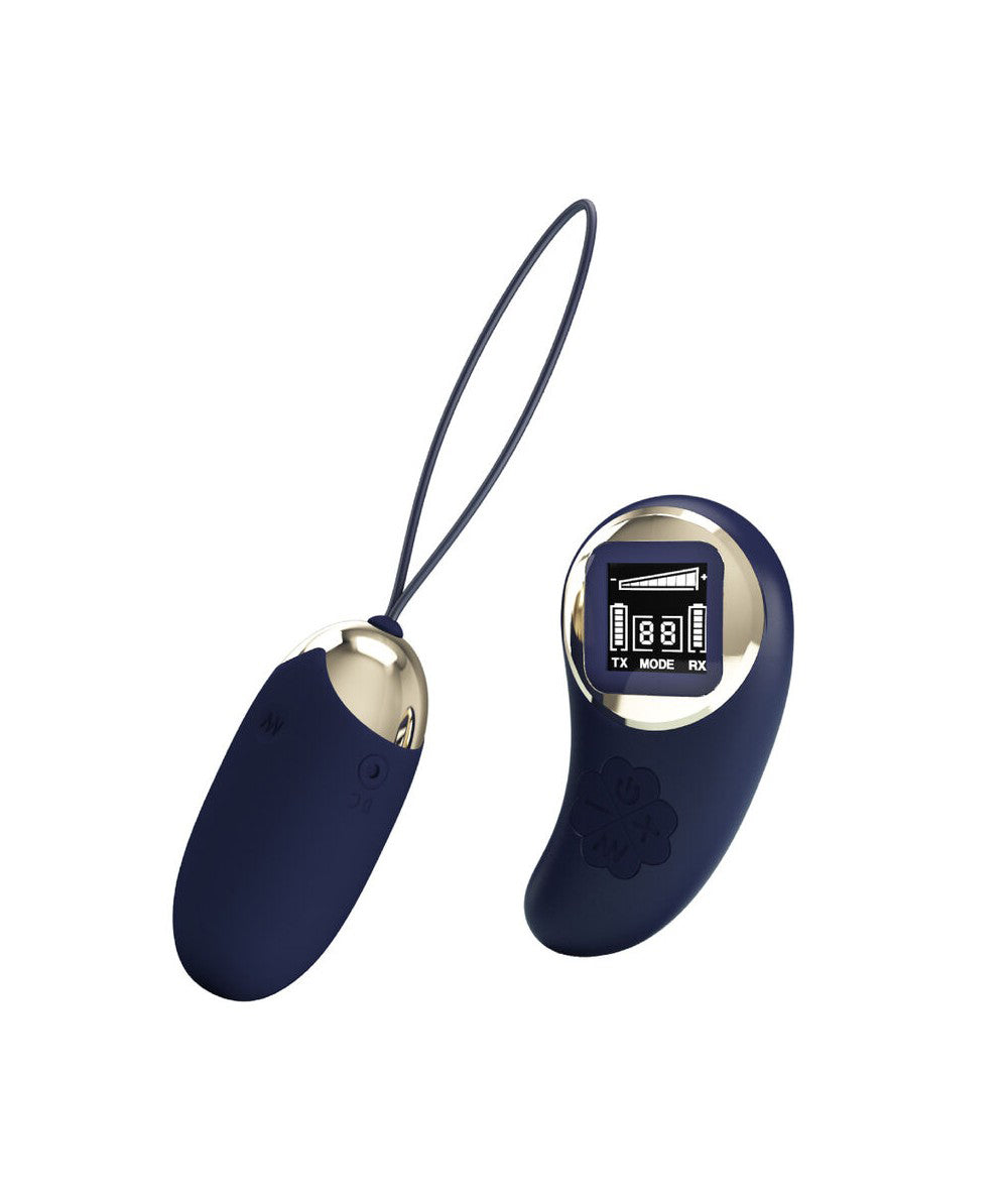 Mina Vibrating Remote Control Egg - Blue-Vibrators-Pretty Love-Andy's Adult World