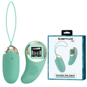 Mina Vibrating Remote Control Egg - Turquoise-Vibrators-Pretty Love-Andy's Adult World