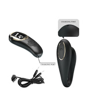 Nathan Double Pleasure Remote Control Vibrator - Black-Vibrators-Pretty Love-Andy's Adult World