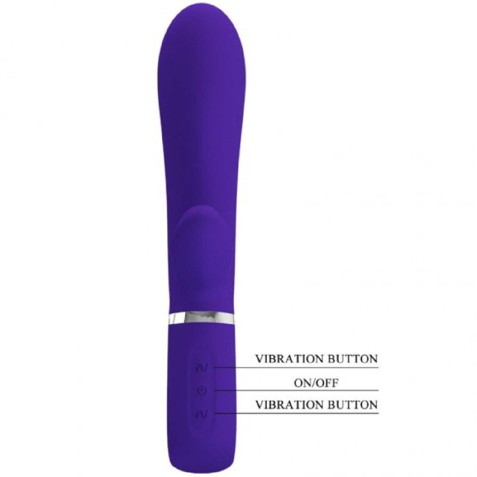 Thomas Super Soft Silicone Rabbit Vibrator - Purple-Vibrators-Pretty Love-Andy's Adult World