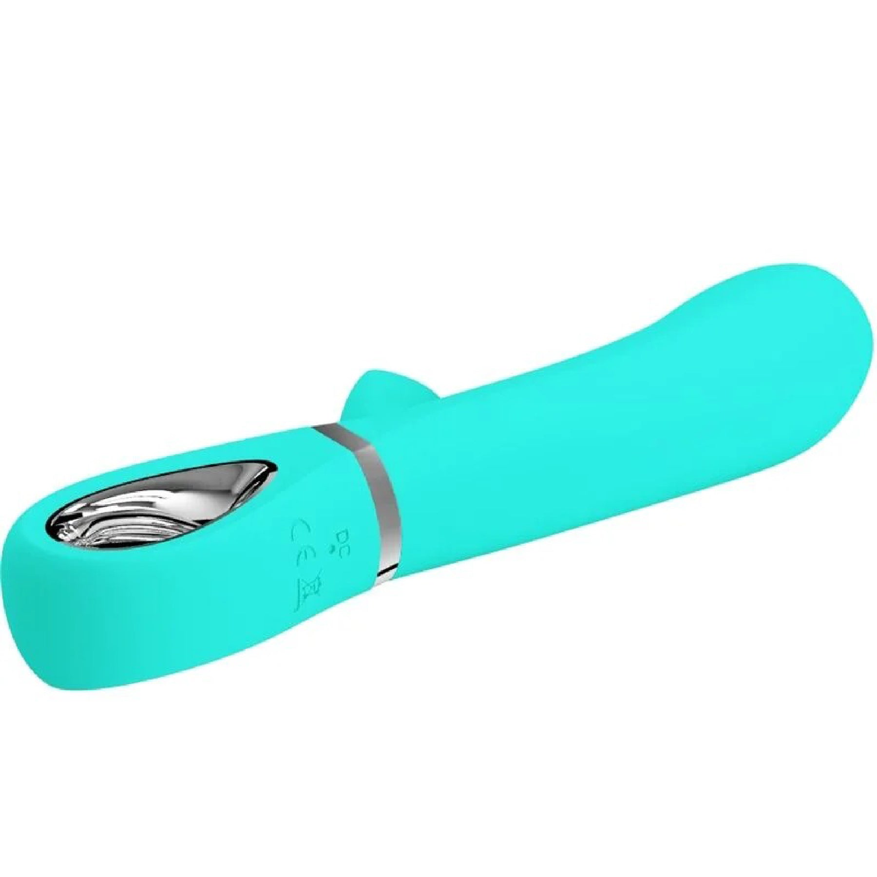 Thomas Super Soft Silicone Rabbit Vibrator - Turquoise-Vibrators-Pretty Love-Andy's Adult World