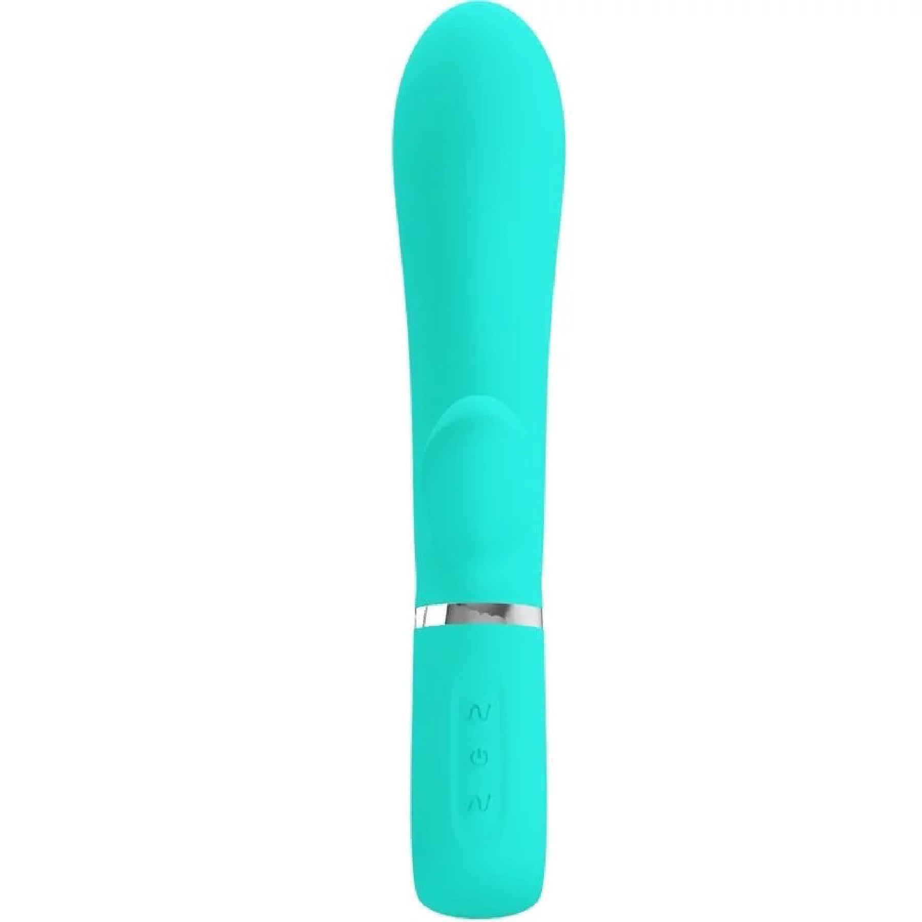 Thomas Super Soft Silicone Rabbit Vibrator - Turquoise-Vibrators-Pretty Love-Andy's Adult World