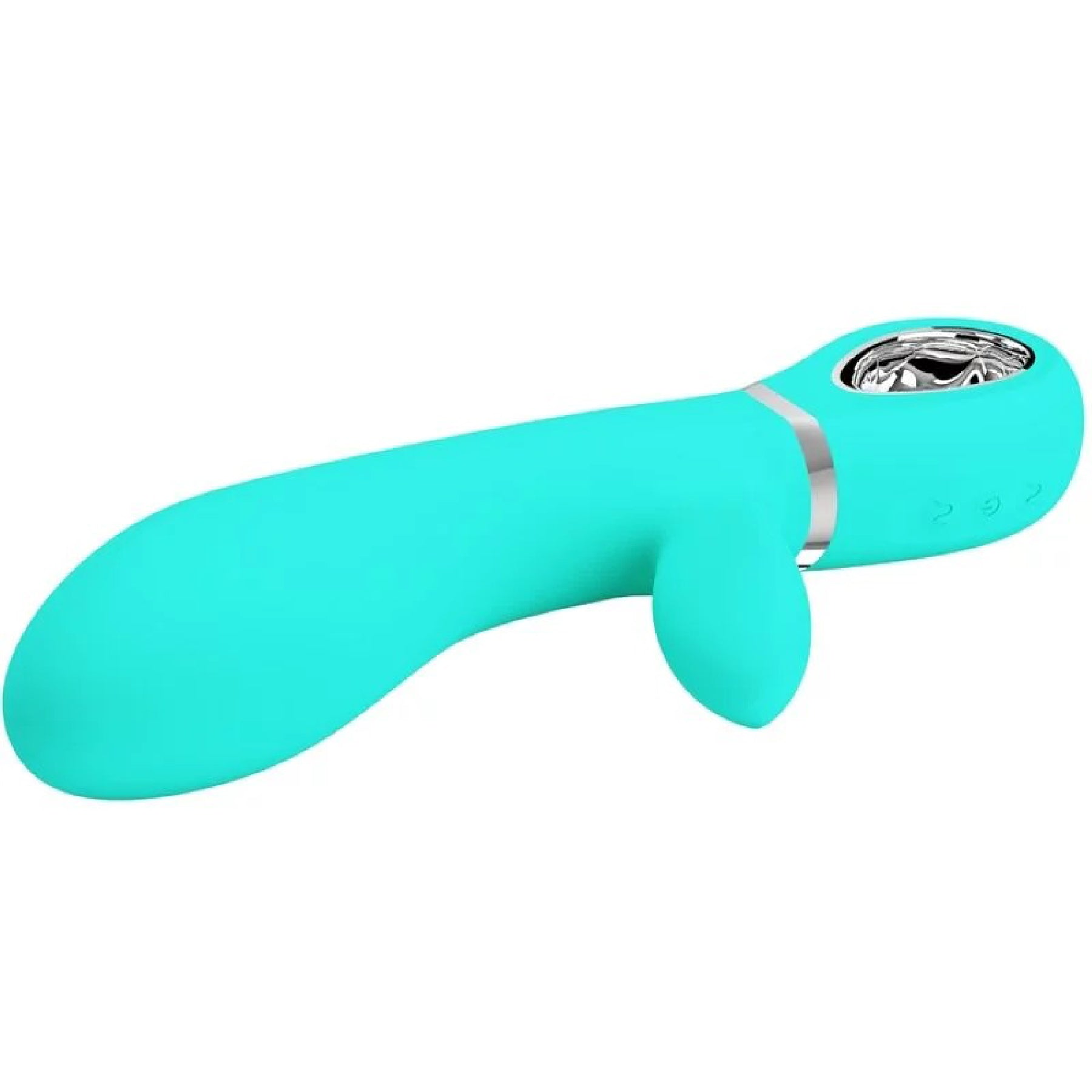 Thomas Super Soft Silicone Rabbit Vibrator - Turquoise-Vibrators-Pretty Love-Andy's Adult World