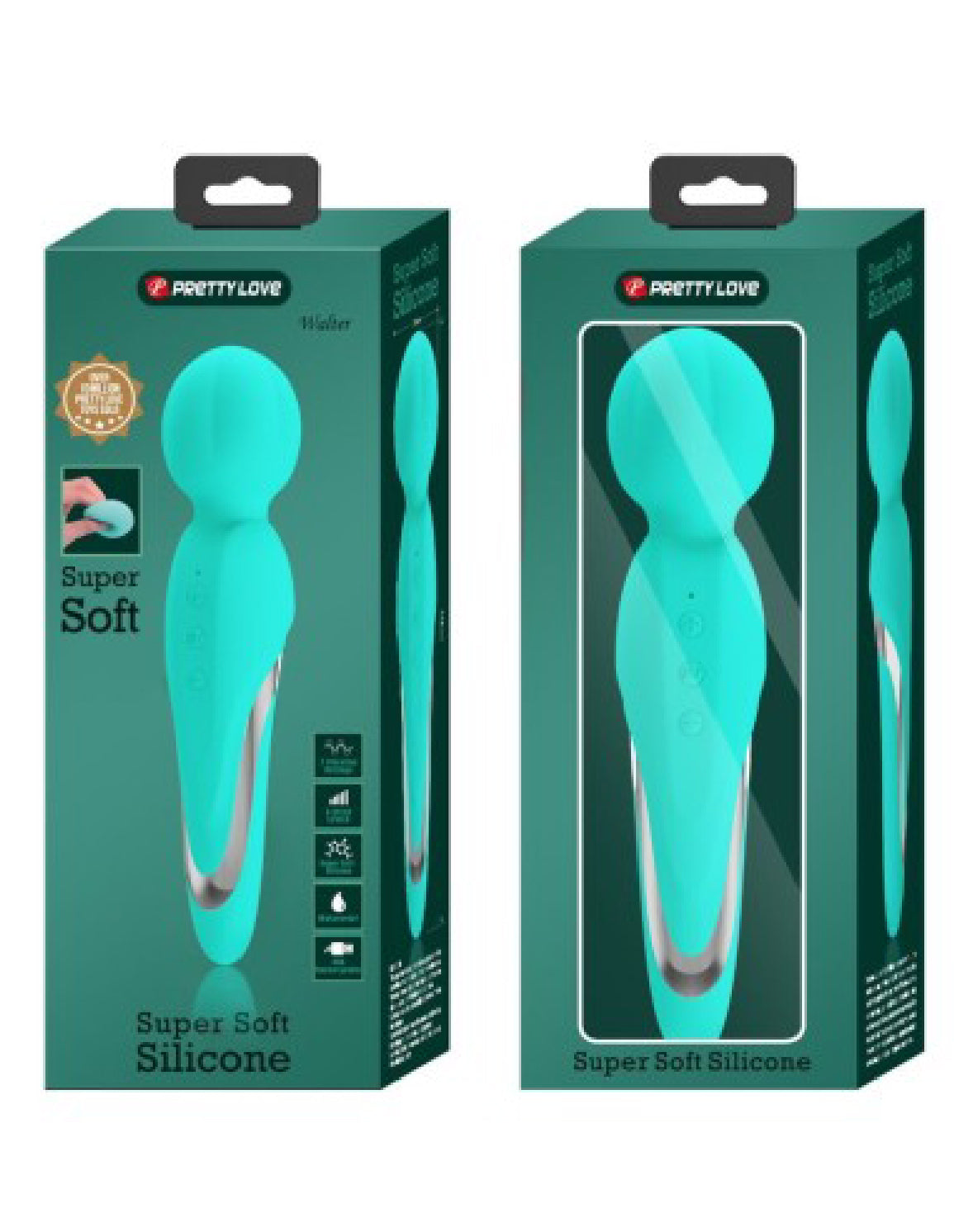 Walter Super Soft Silicone Wand - Seafoam-Massagers-Pretty Love-Andy's Adult World