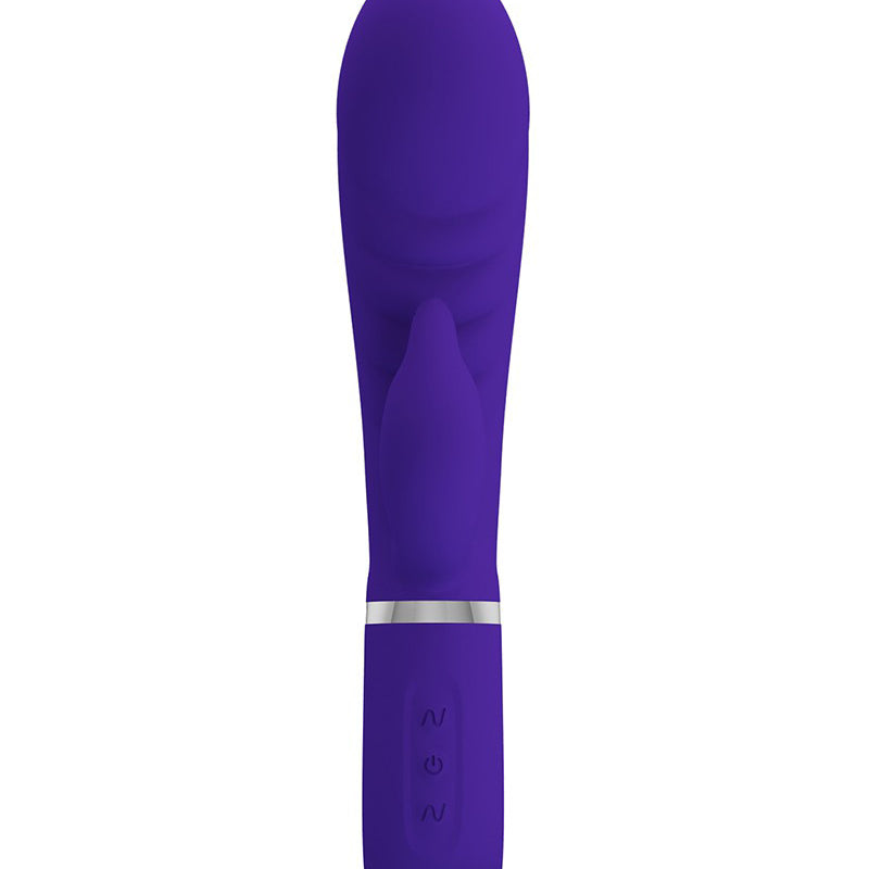 Prescott Super Soft Rabbit Silicone Vibrator - Purple-Vibrators-Pretty Love-Andy's Adult World