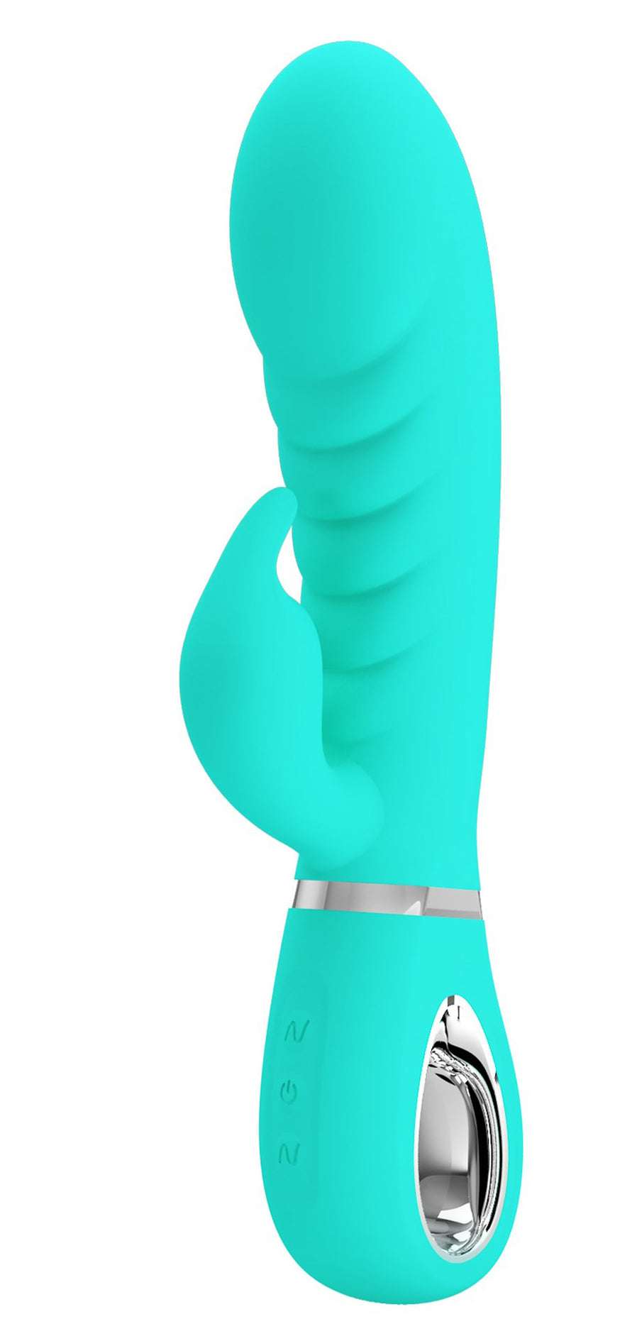 Prescott Super Soft Rabbit Silicone Vibrator - Teal-Vibrators-Pretty Love-Andy's Adult World