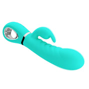 Prescott Super Soft Rabbit Silicone Vibrator - Teal-Vibrators-Pretty Love-Andy's Adult World