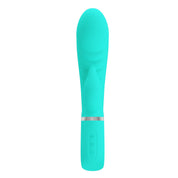 Prescott Super Soft Rabbit Silicone Vibrator - Teal-Vibrators-Pretty Love-Andy's Adult World