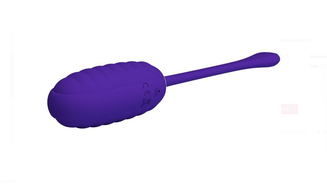 Kirk Rechargeable Vibrating Egg - Purple-Vibrators-Pretty Love-Andy's Adult World