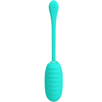 Kirk Rechargeable Vibrating Egg - Turquoise-Vibrators-Pretty Love-Andy's Adult World