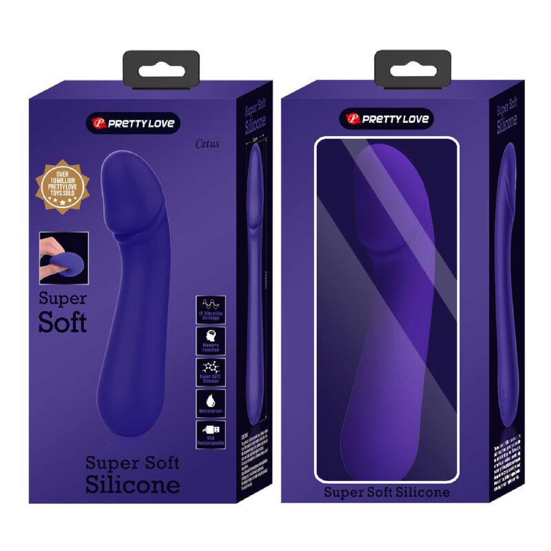 Cetus Rechargeable Vibrator - Purple-Vibrators-Pretty Love-Andy's Adult World